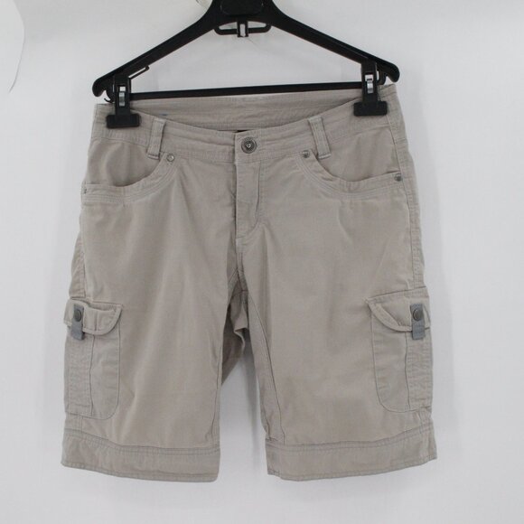 Kuhl Pants - kuhl shorts Women's 6 outdoor gorpcore flat front cargo stretch nylon blend
